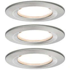 Paulmann Nova Plus Coin kiinteä 3-kappaleinen rautamalli IP44 2 700 K