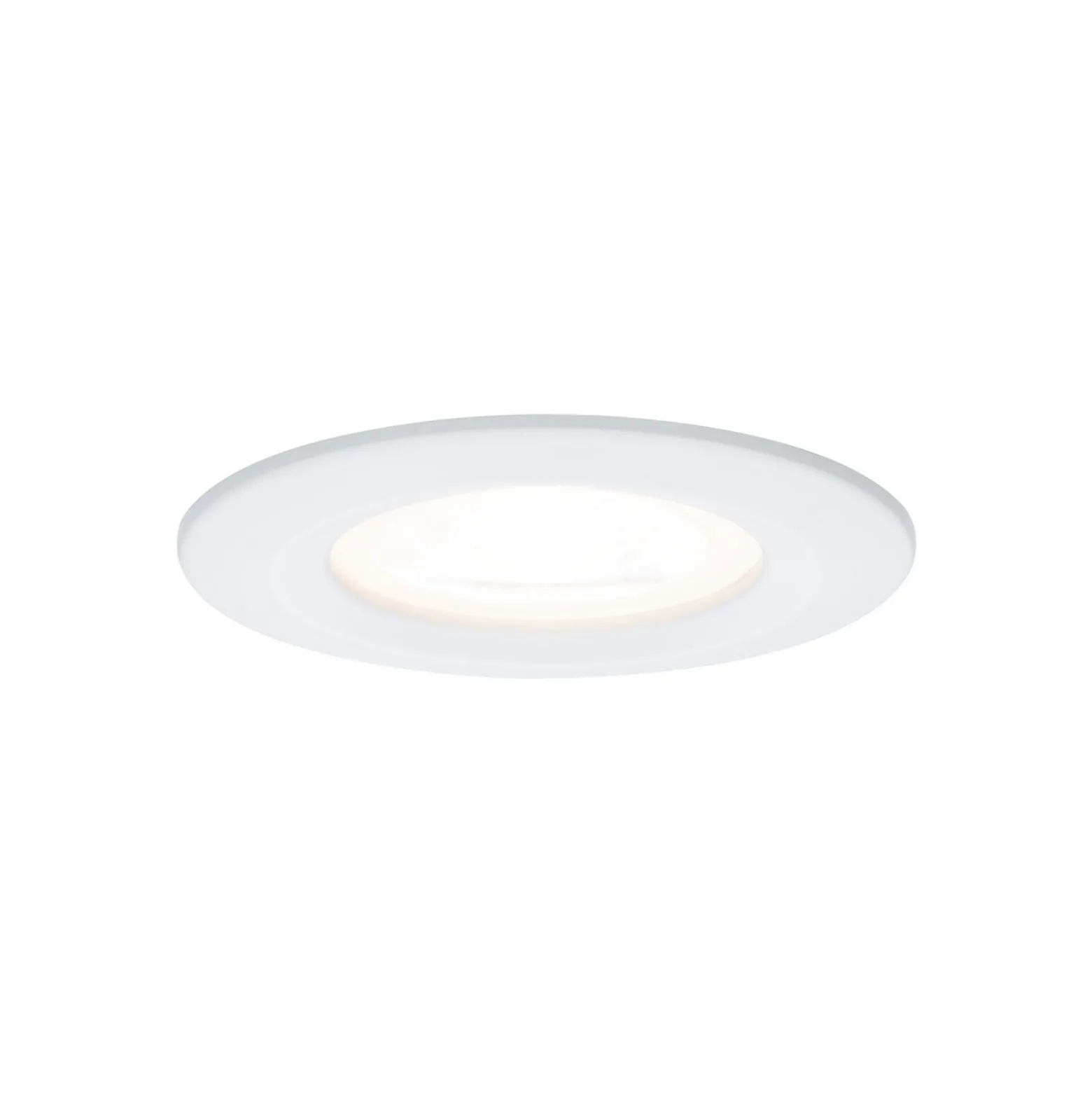 Paulmann Nova -uppovalaisin, valkoinen Ø 8 cm GU10-LED IP44 3 kpl:n sarja