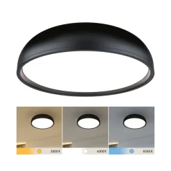 Paulmann Oka LED-kattovalaisin IP44 CCT musta