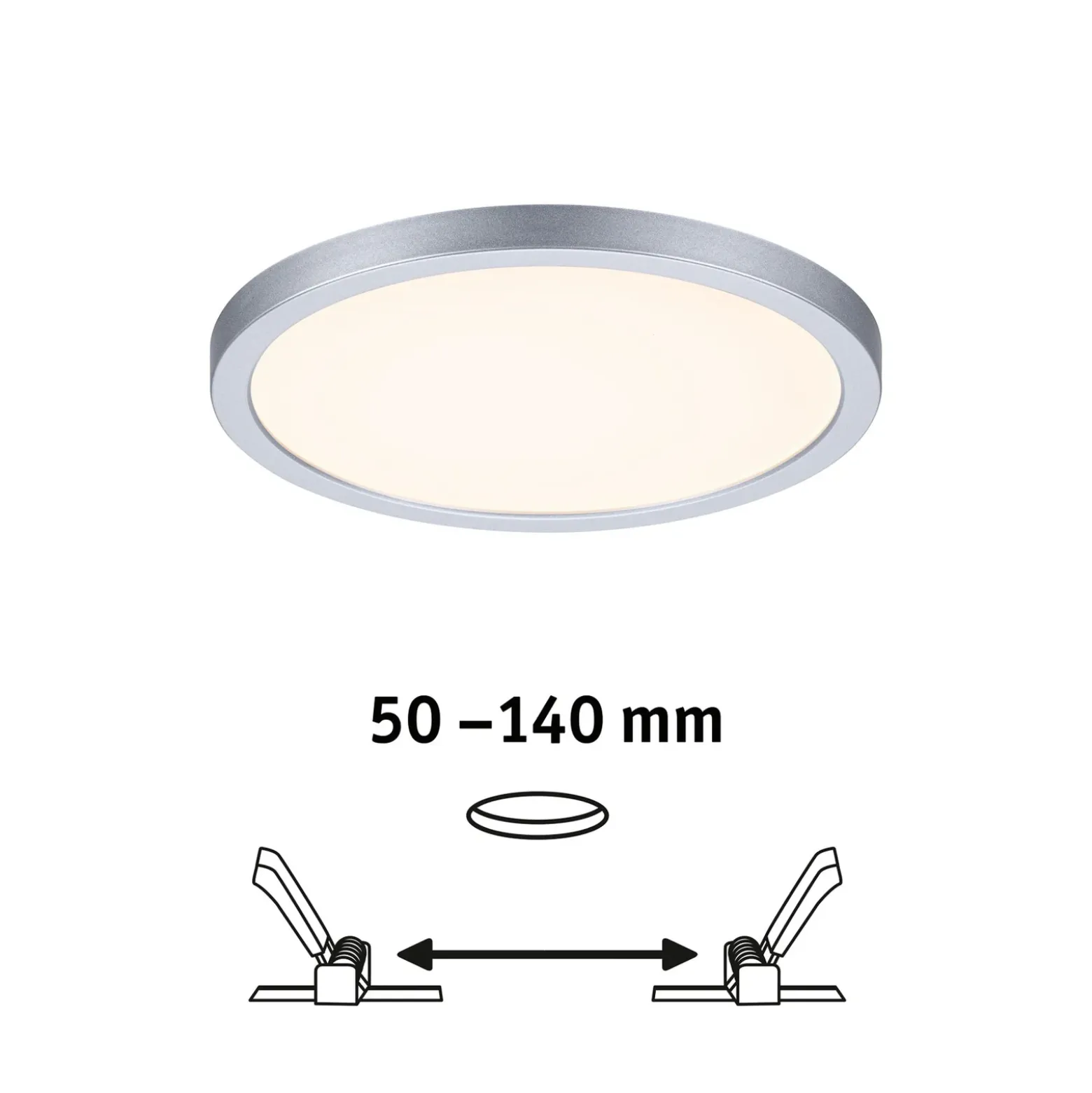 Paulmann-paneeli Areo pyöreä kromi 3step 17,5 cm