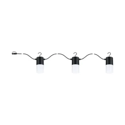 Paulmann Plug & Shine ulkovalaisinketju Tubs antrasiitti 3xE14