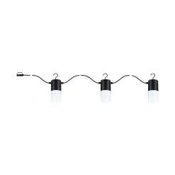 Paulmann Plug & Shine ulkovalaisinketju Tubs antrasiitti 3xE14