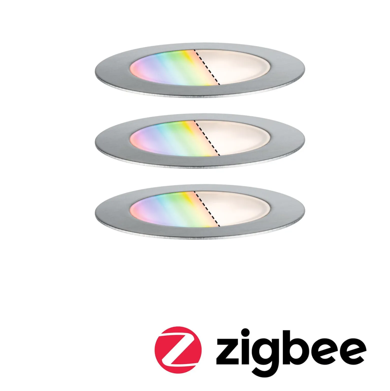 Paulmann Plug & Shine Upotettava valonheitin Floor 3 RGBW ZigBee