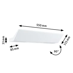 Paulmann Ranva Wallwasher 3-Step-dim, valkoinen