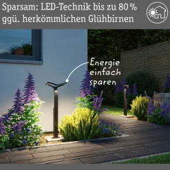 Paulmann Smart-anturivalaisin Alara, RGBW antrasiitti IP44
