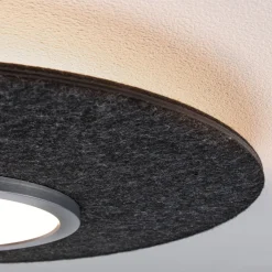 Paulmann Smart LED-kattovalaisin Tulga, antrasiitti Ø 45 cm huopa