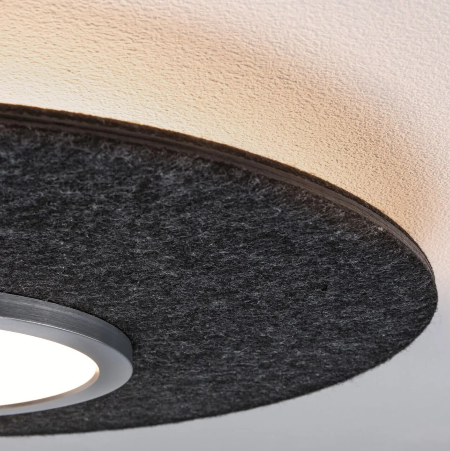 Paulmann Smart LED-kattovalaisin Tulga, antrasiitti Ø 45 cm huopa