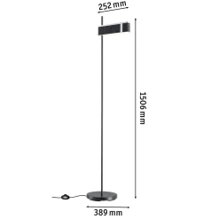 Paulmann Smart LED-lattiavalaisin Jagun, antrasiitti, 151 cm huopa