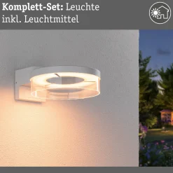Paulmann Smart Sensor ulkoseinävalaisin Capera, valkoinen CCT IP44