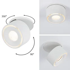 Paulmann Spircle -LED-uppovalaisin, mattavalkoinen