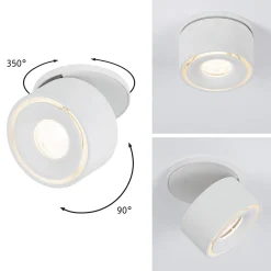 Paulmann Spircle -LED-uppovalaisin, mattavalkoinen