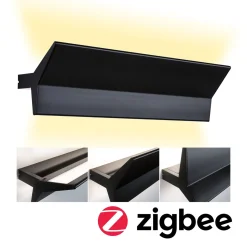 Paulmann Stine -LED-seinävalo, ZigBee, CCT, musta