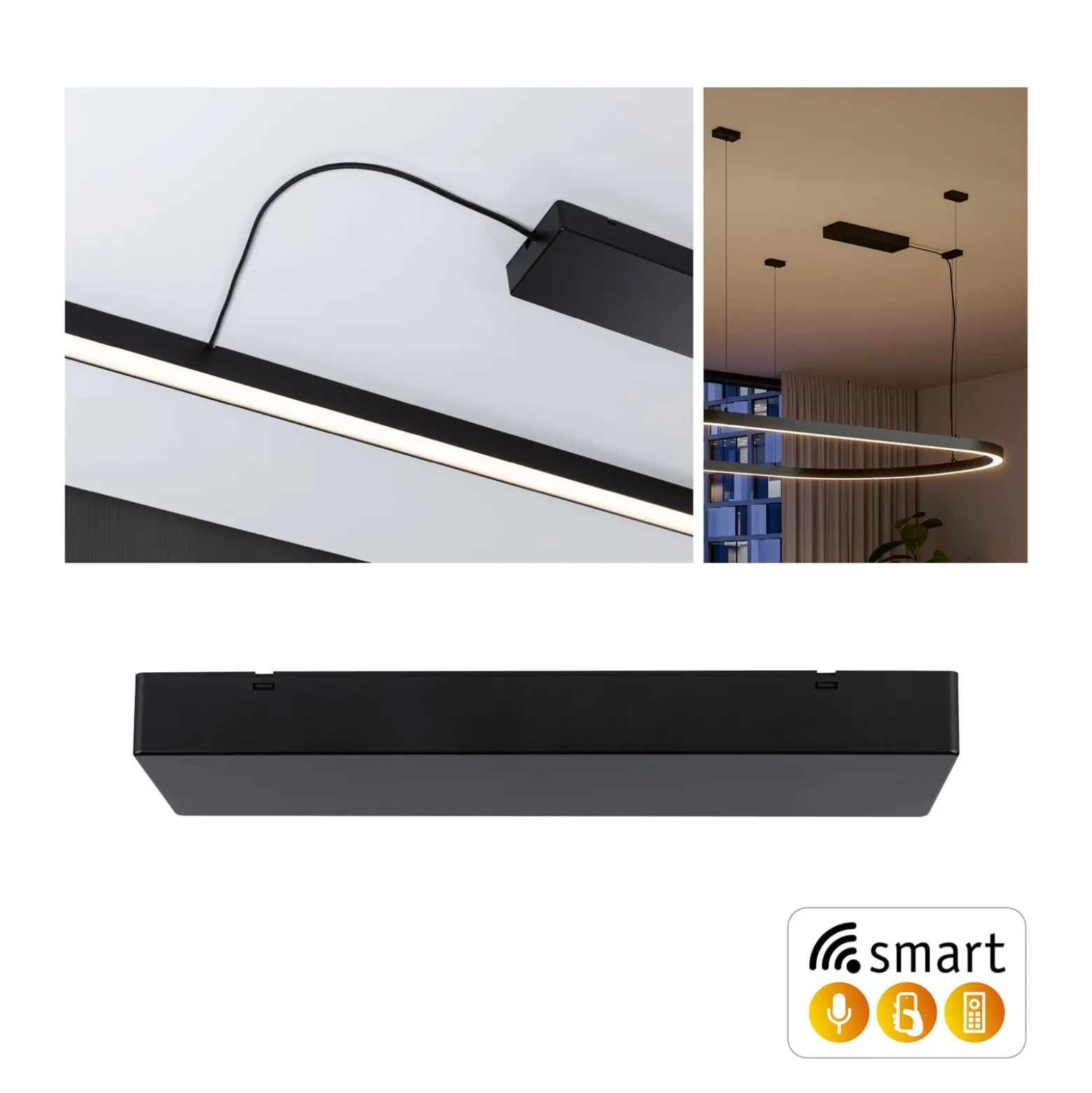 Paulmann syöttölaite Power Box Linion musta ZigBee 230/24V