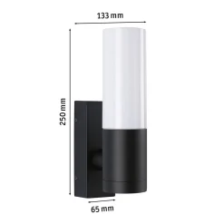 Paulmann Tralia ulkoseinävalaisin, antrasiitti, korkeus 25 cm IP44