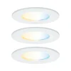 Paulmann upotettava LED-kohdevalaisin Nova Coin Smart, valkoinen, CCT, 3 kpl,