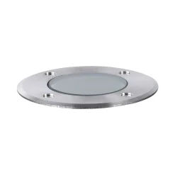 Paulmann upotettava LED-lattiavalaisin 94732, Ø 11 cm, ruostumaton teräs