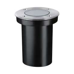 Paulmann upotettava LED-lattiavalaisin 94732, Ø 11 cm, ruostumaton teräs