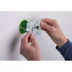 Paulmann upotettava LED-seinävalaisin Edge Quadro musta 8 cm
