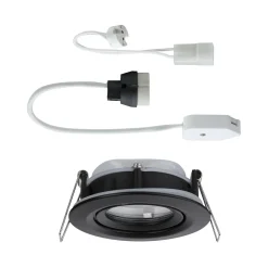 Paulmann uppivalo Nova Plus musta Ø 9 cm GU5.3/GU10 IP65