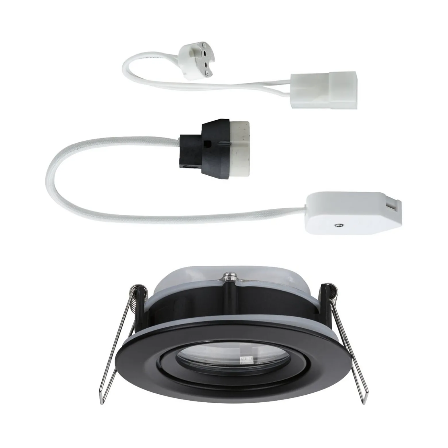 Paulmann uppivalo Nova Plus musta Ø 9 cm GU5.3/GU10 IP65