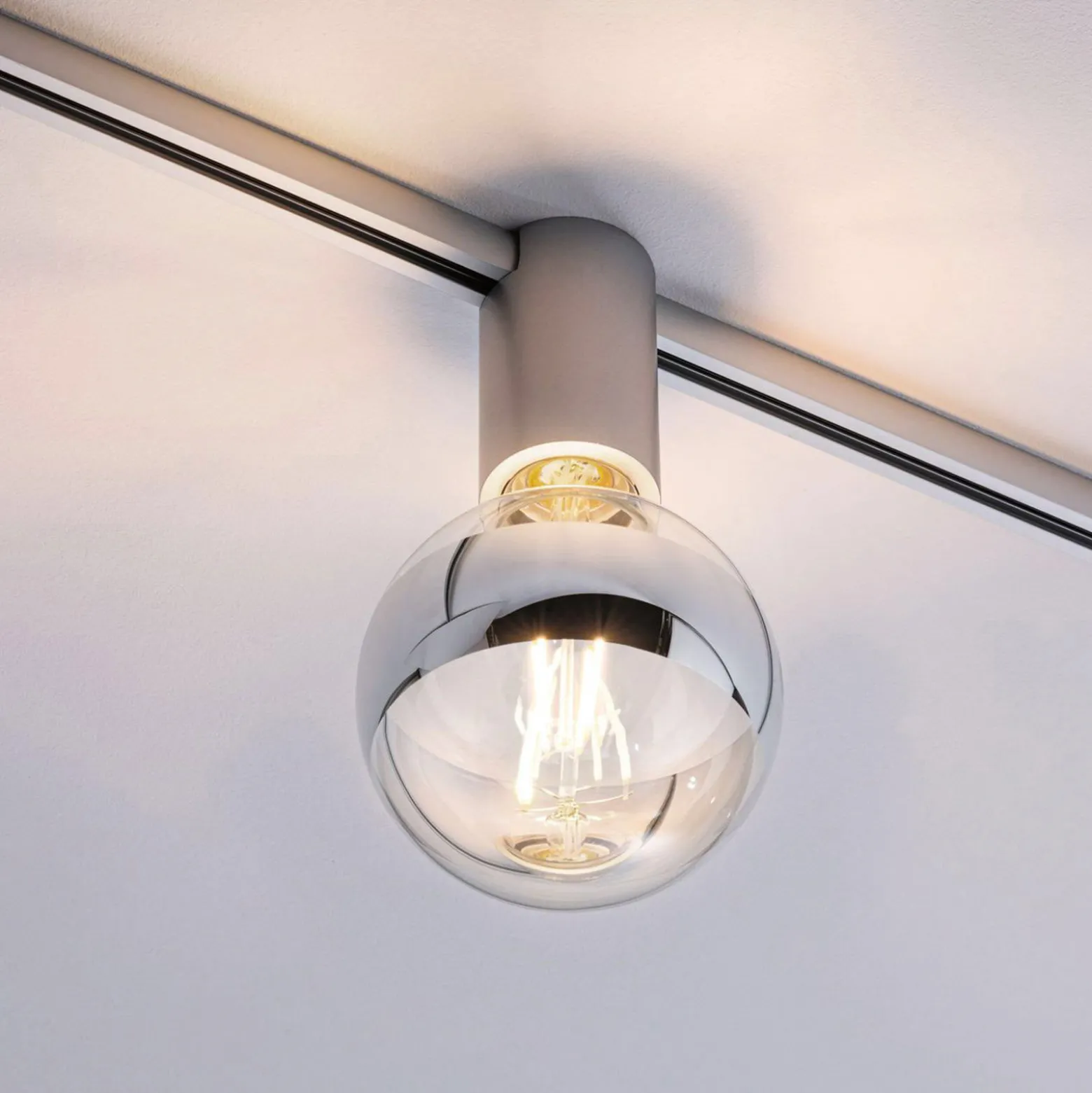 Paulmann URail Ceiling Socket E27, mattakromi