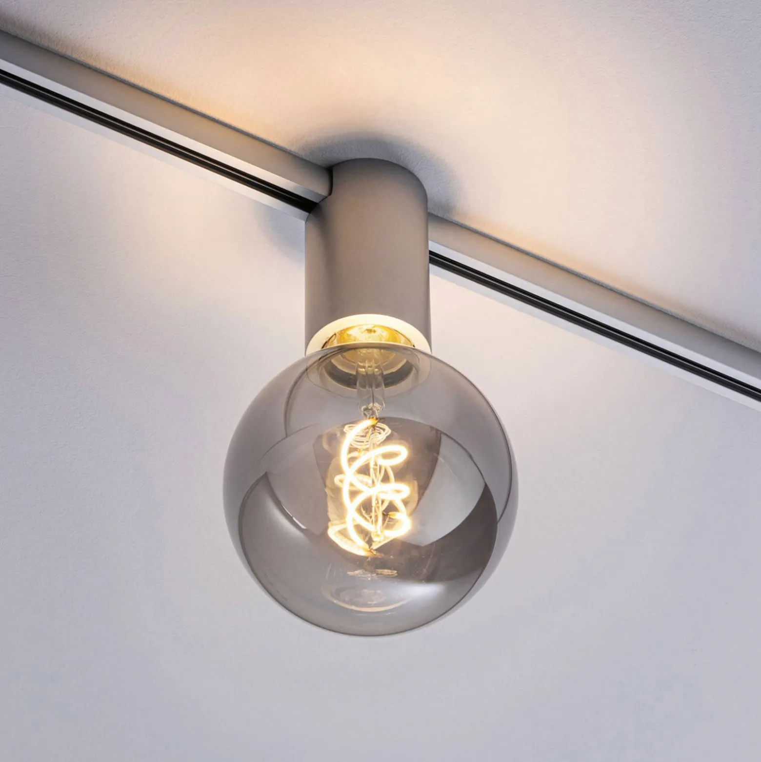 Paulmann URail Ceiling Socket E27, mattakromi