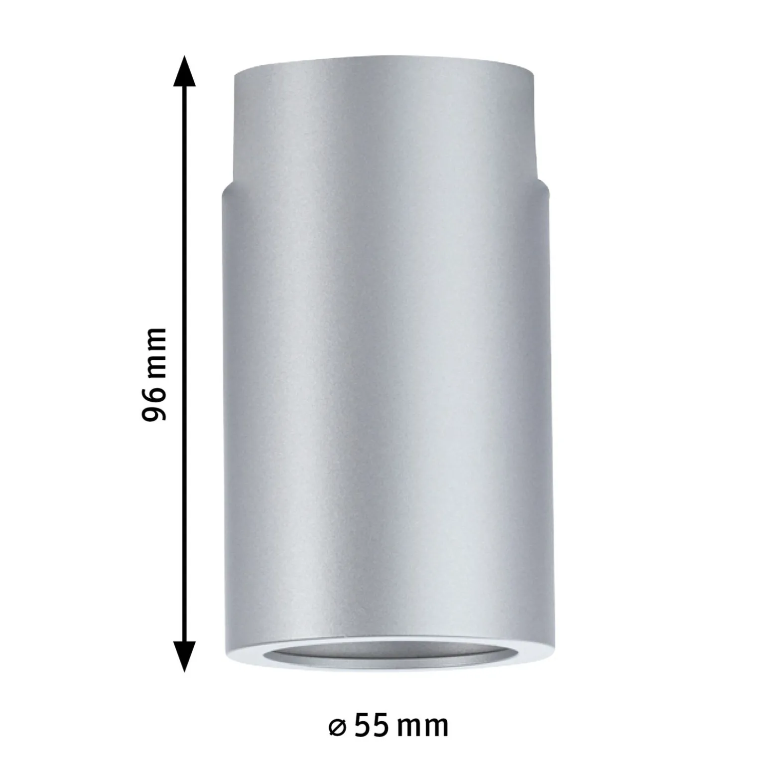 Paulmann URail Ceiling Socket E27, mattakromi