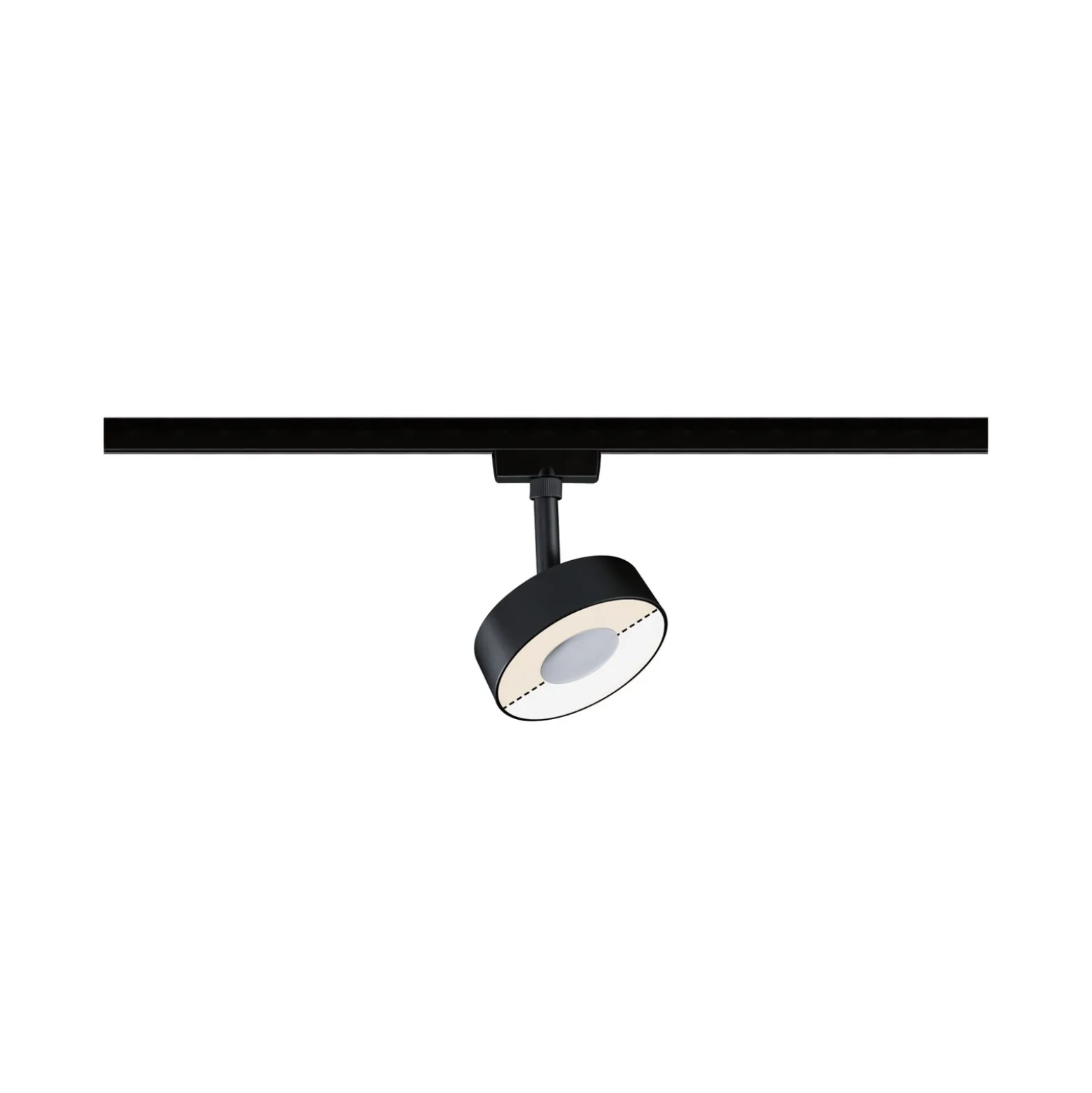 Paulmann URail Circle spotti white switch musta