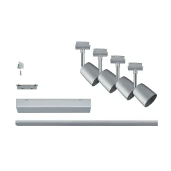 Paulmann URail Cover Set, 3 paikkaa, raideleveys, kromi, kromi
