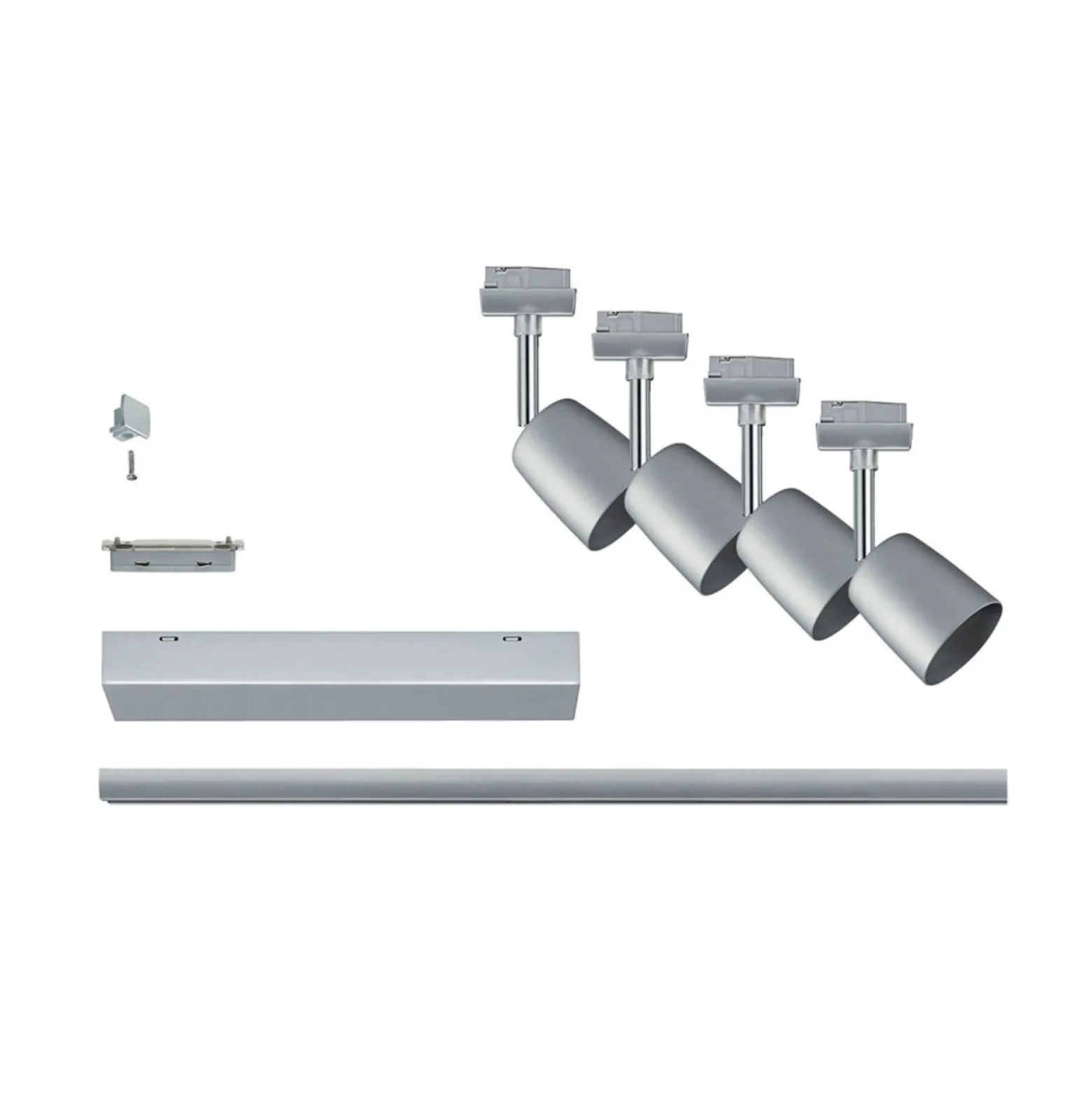 Paulmann URail Cover Set, 3 paikkaa, raideleveys, kromi, kromi