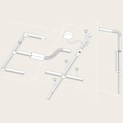 Paulmann URail Flex II yhdistäjä, kromi matta