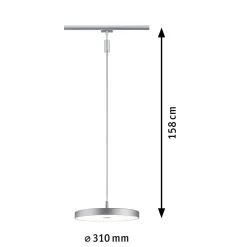 Paulmann URail Hildor -LED-riippuvalo 3000 K kromi