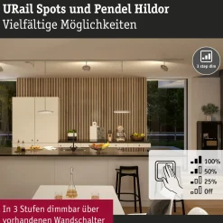 Paulmann URail Hildor -LED-riippuvalo 3000 K kromi