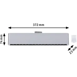 Paulmann URail LED-kiskovalaisin Zelos, kromi, 3 000 K, 37 cm