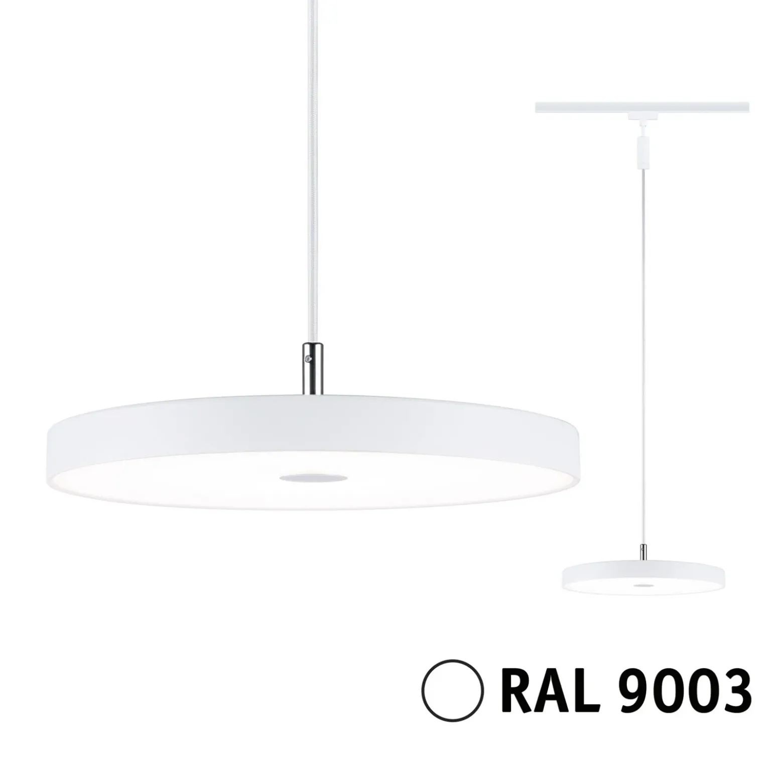 Paulmann URail LED-riippuvalaisin Hildor, signaalivalkoinen, 3 000 K