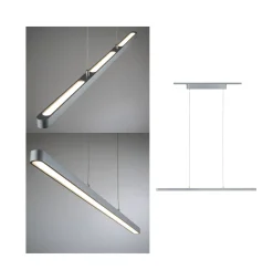 Paulmann URail LED-riippuvalo Lento mattakromi