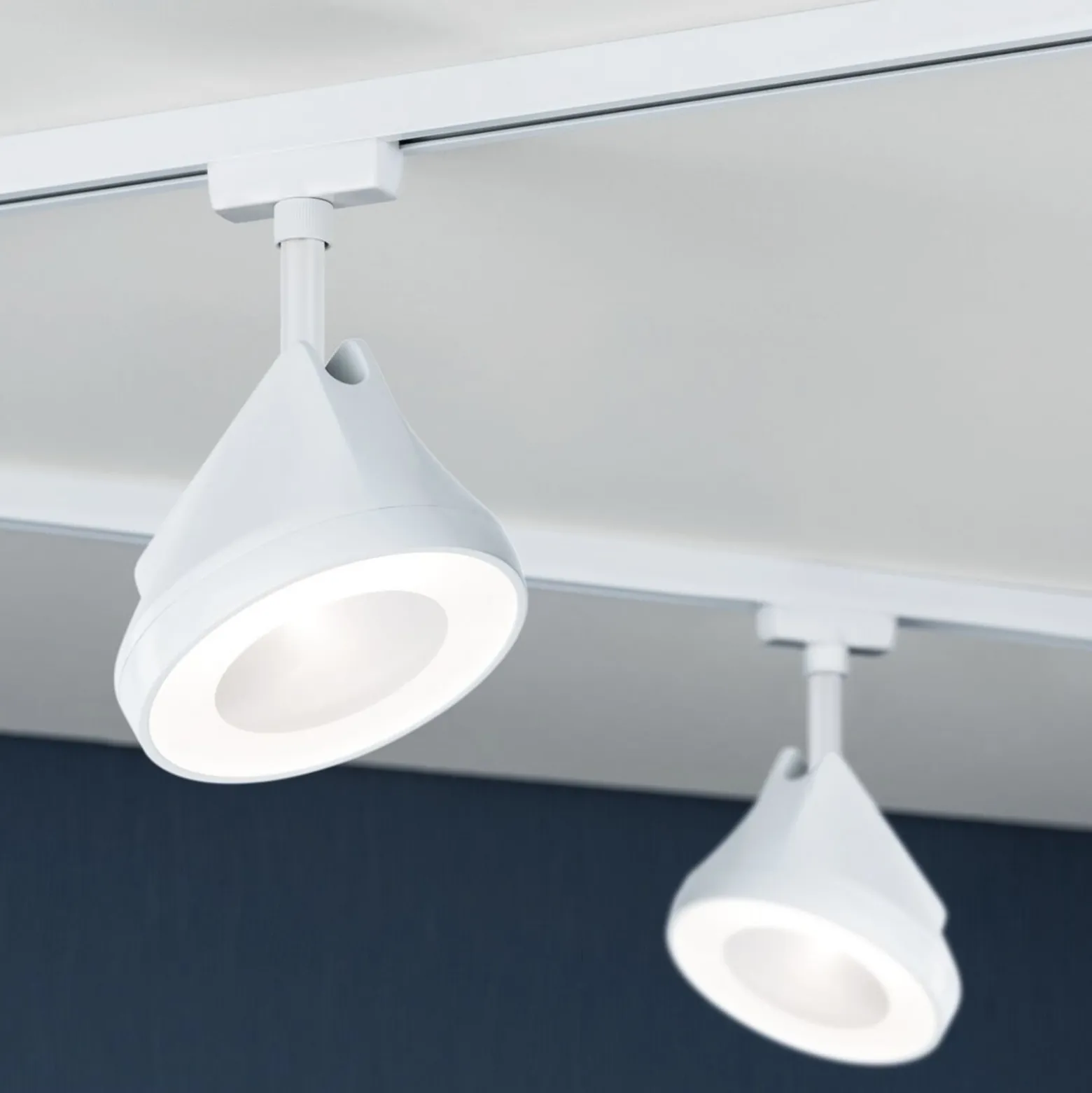 Paulmann URail LED-spotti Arena, signaalivalkoinen, 2700 K, himmennettävä