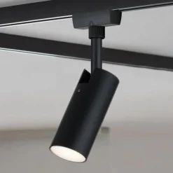 Paulmann URail LED-spotti Tubo musta 3 000 K