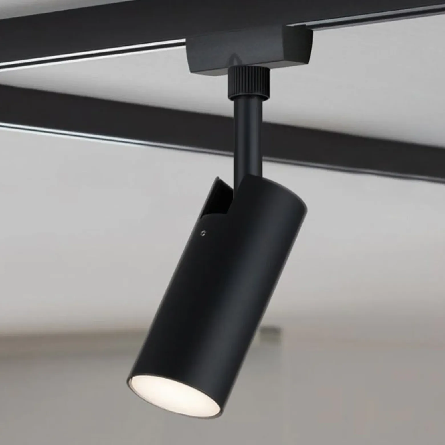 Paulmann URail LED-spotti Tubo musta 3 000 K