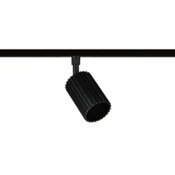 Paulmann URail Lirena -kiskovalaisin, musta, Ø 6 cm, GU10