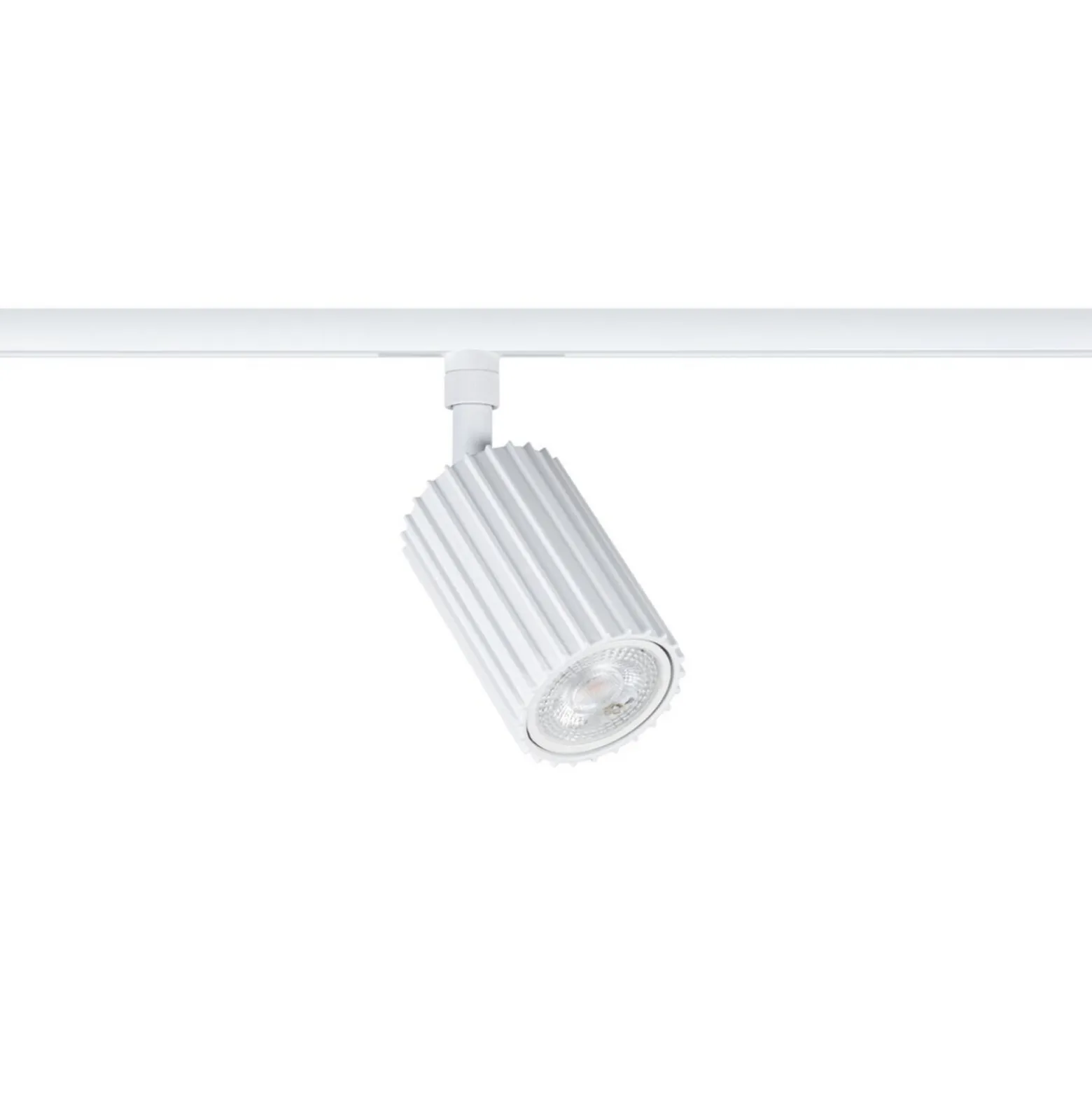 Paulmann URail Lirena -kiskovalaisin, valkoinen, Ø 6 cm, GU10