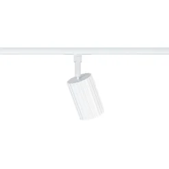 Paulmann URail Lirena -kiskovalaisin, valkoinen, Ø 6 cm, GU10