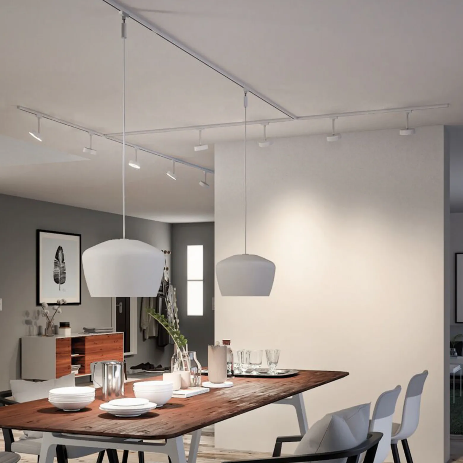 Paulmann URail päätykansi, signaalivalkoinen, 2 kpl, muovi