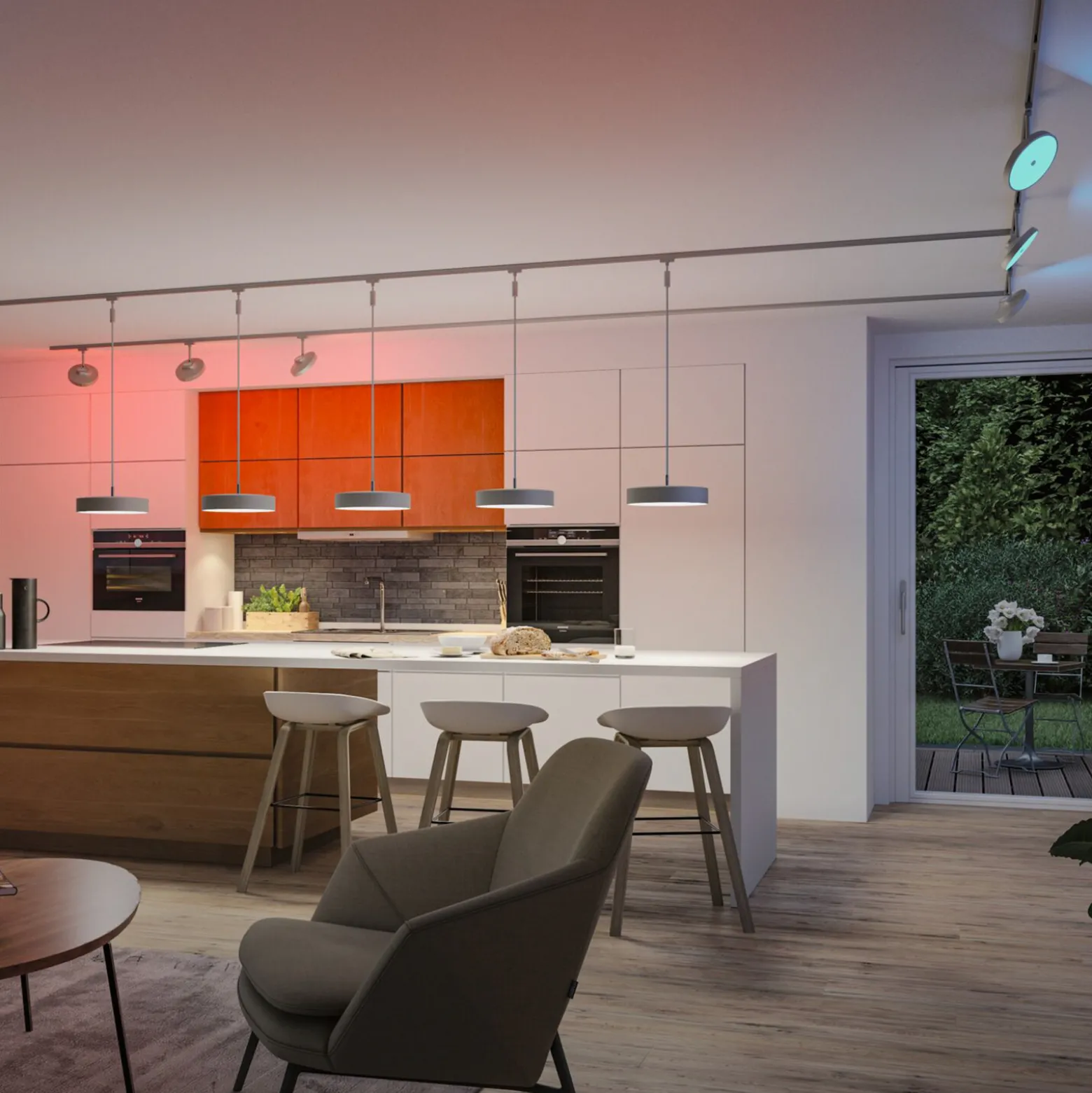 Paulmann URail Smart LED-kiskovalaisin Hildor, kromi, CCT RGB