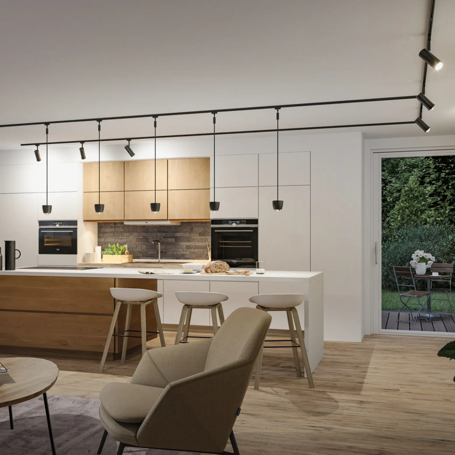 Paulmann URail Smart LED-kiskovalaisin Tyros, musta, CCTRGB