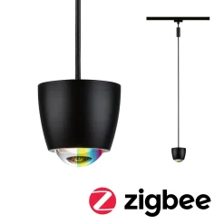 Paulmann URail Smart LED-kiskovalaisin Tyros, musta, CCTRGB