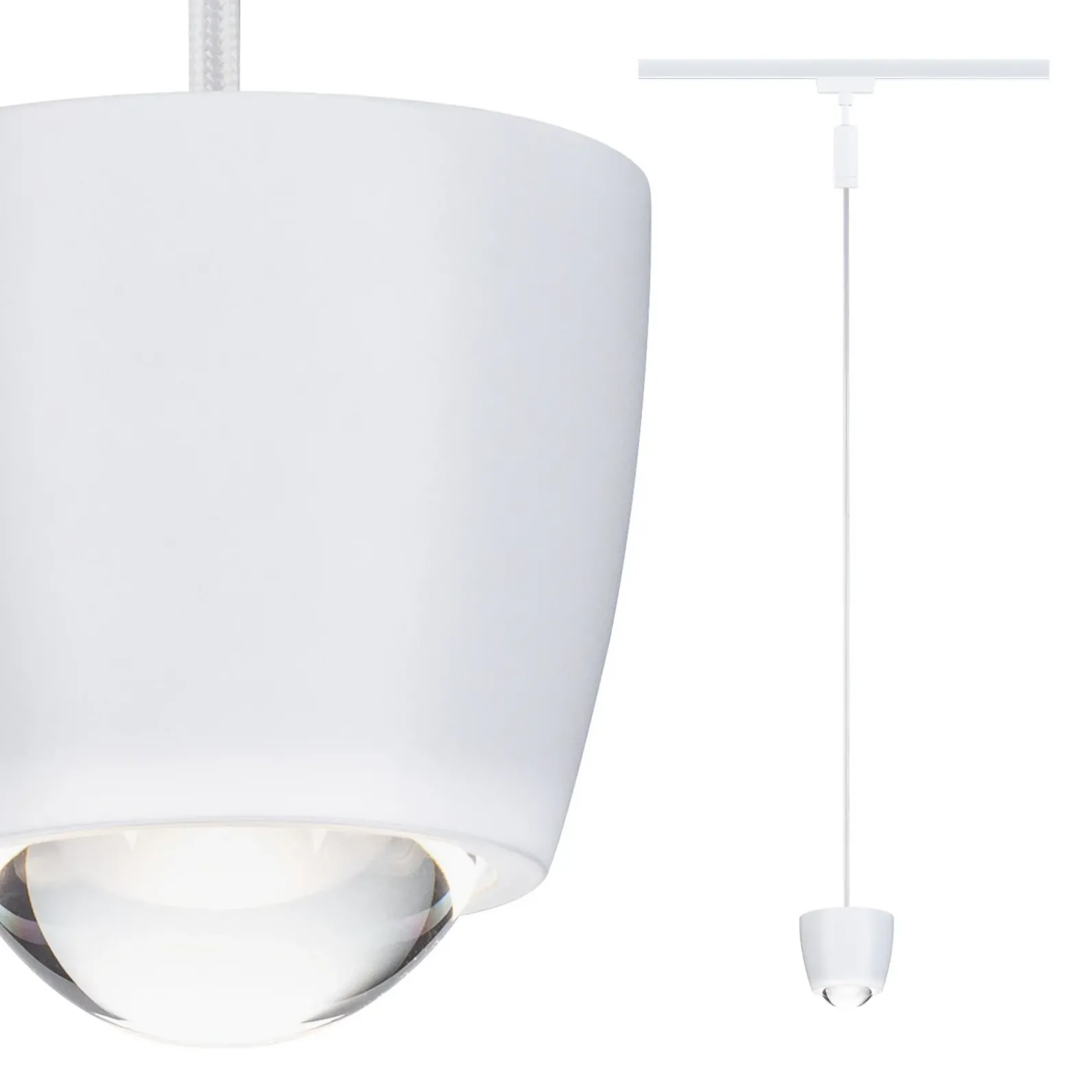 Paulmann URail Smart LED-riippuvalaisin Tyros, signaalivalkoinen, ZigBee