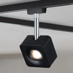 Paulmann URail Spot Cube musta, himmennys, 4 000 K