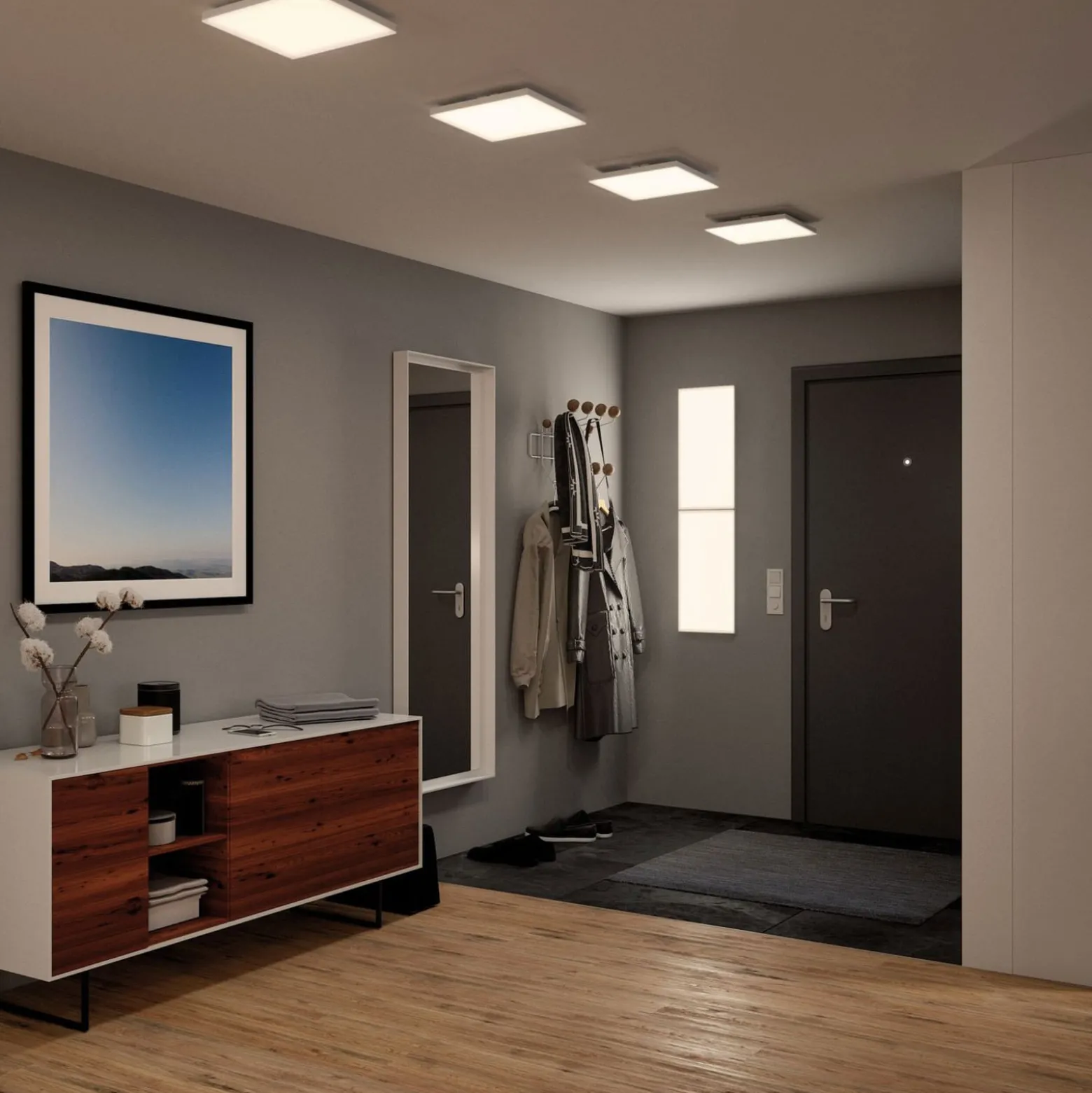Paulmann Velora LED-kattovalaisin 30 x 30cm