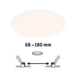 Paulmann Veluna Edge IP44 3,000K dimm Ø 20cm